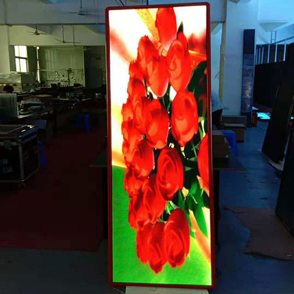 P2.5 Indoor high-definition ultra-thin advertising machine electronic poster screen, easy to roll up mirror screen